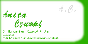 anita czumpf business card